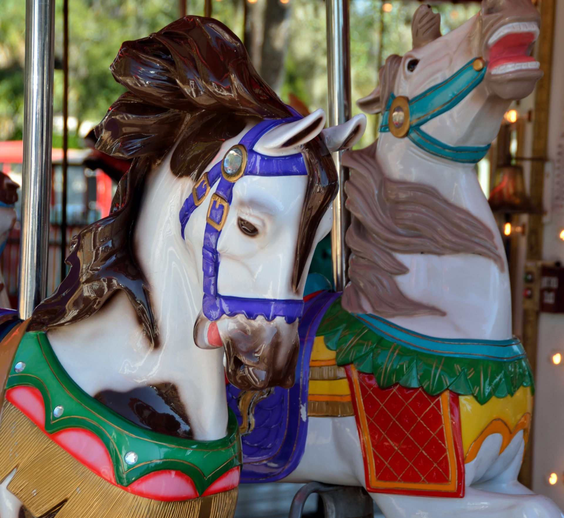 paintec horses merry-go-round free photo