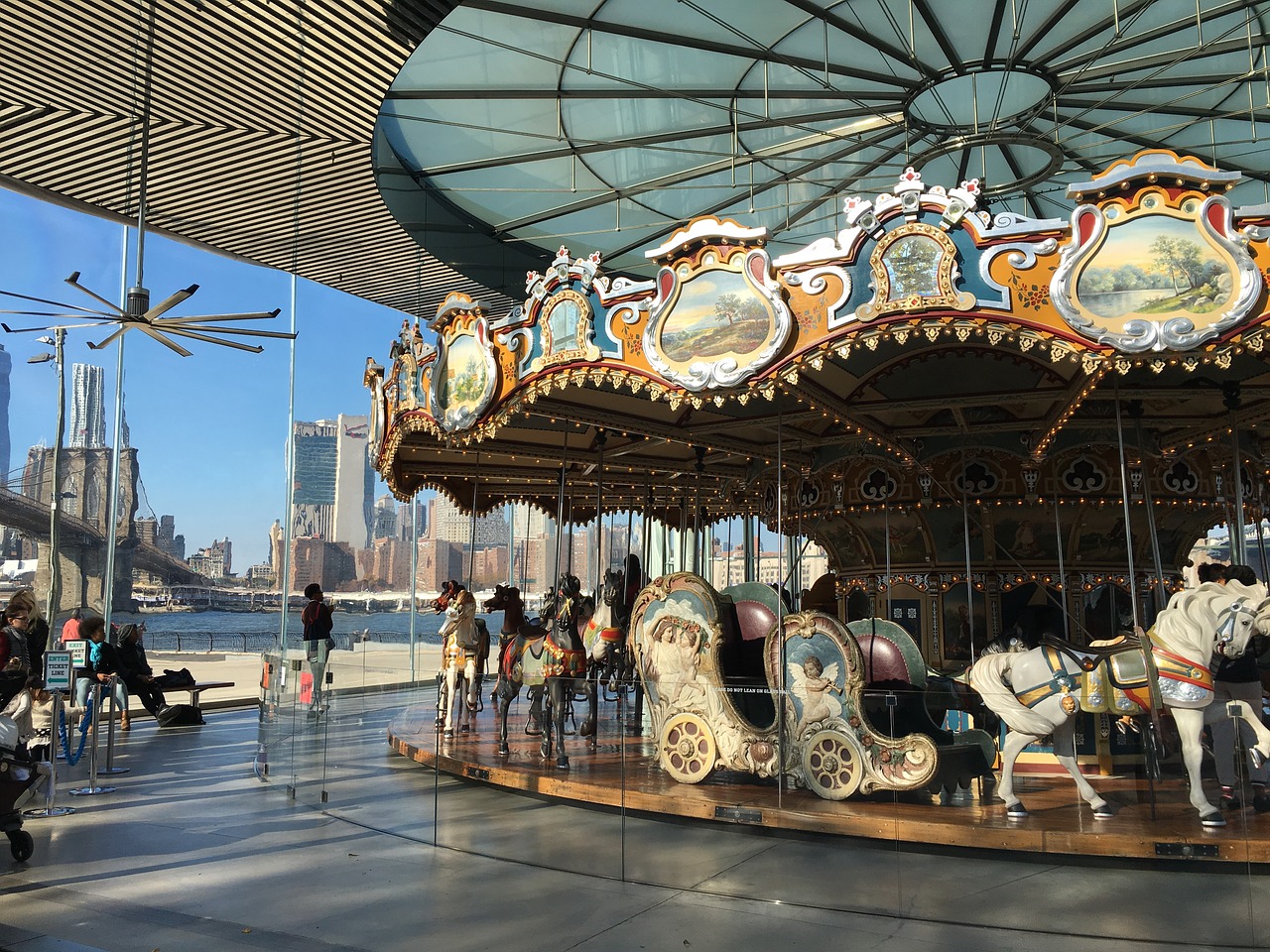 merry-go-round play garden park free photo