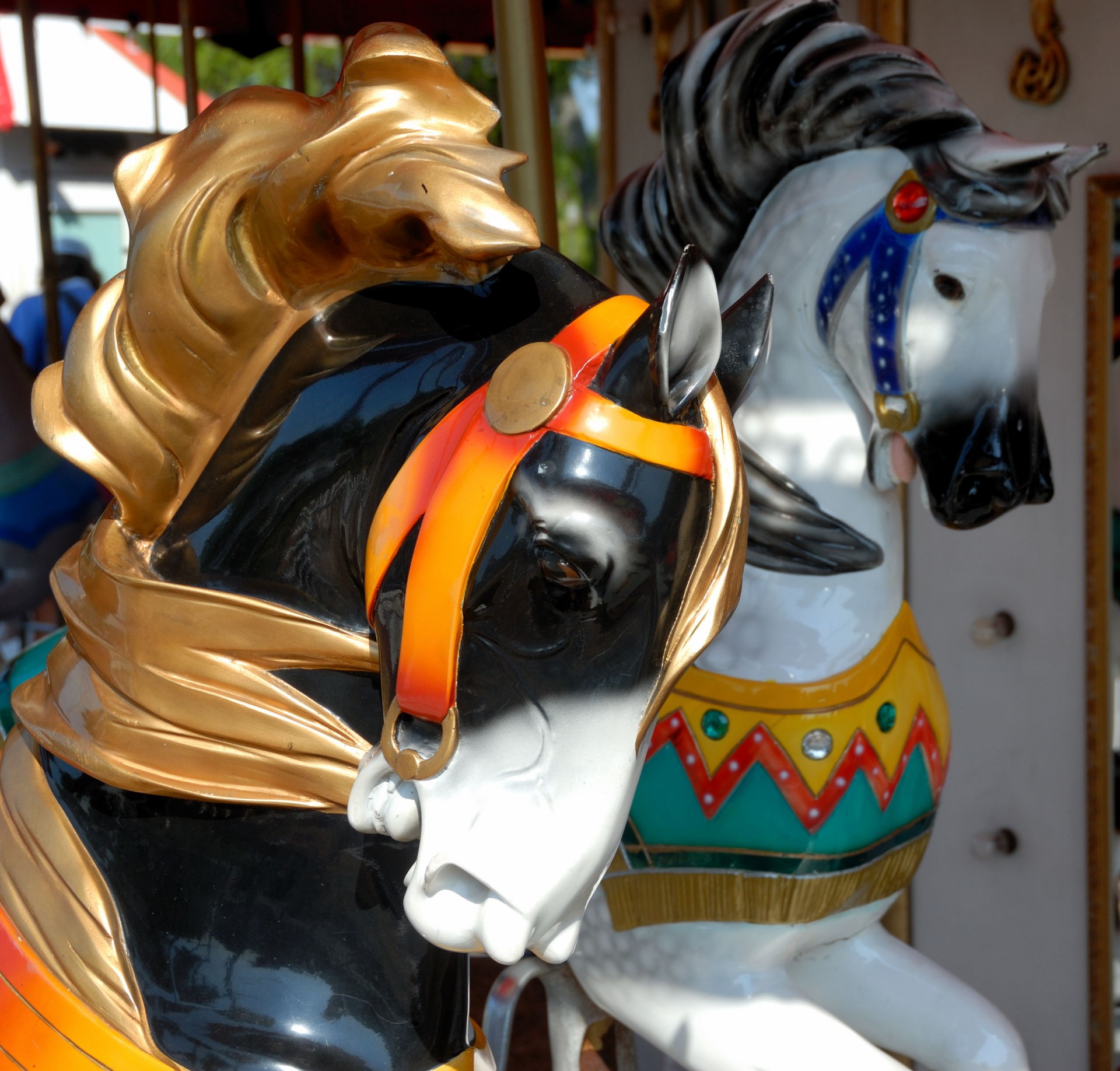 merry-go-round carousel colorful free photo