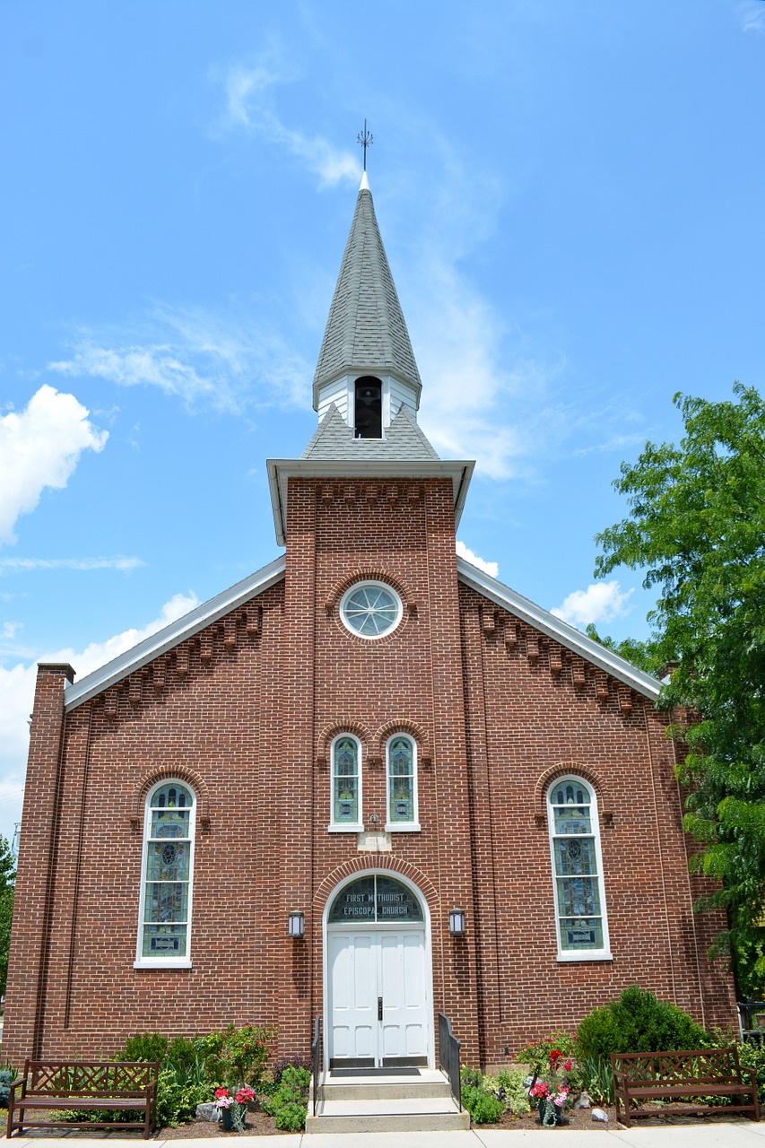 mersersburg church building free photo