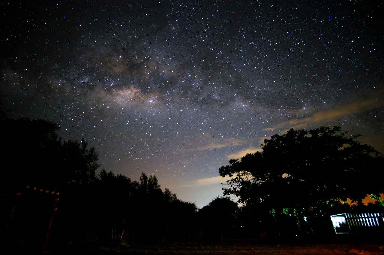 mersing milky way stars free photo