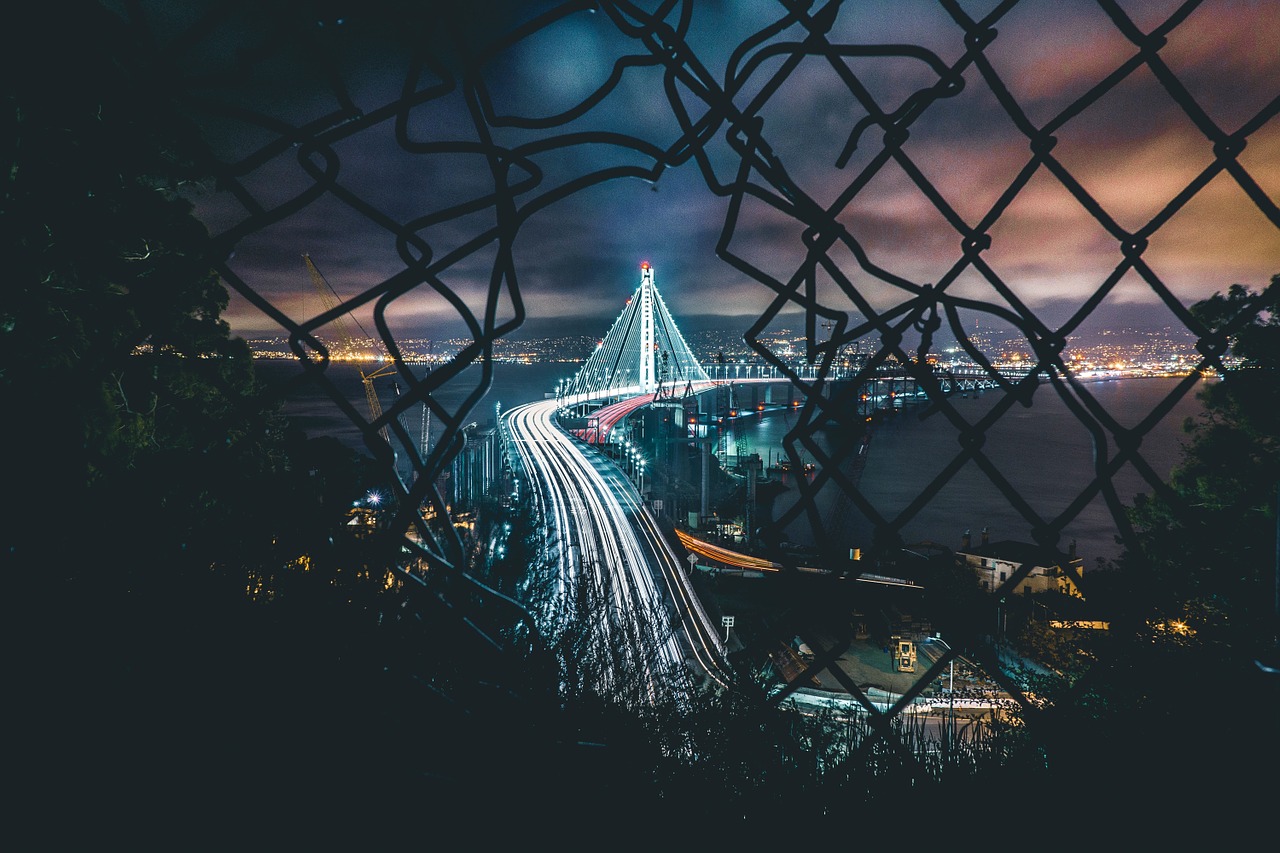 mesh night fence free photo