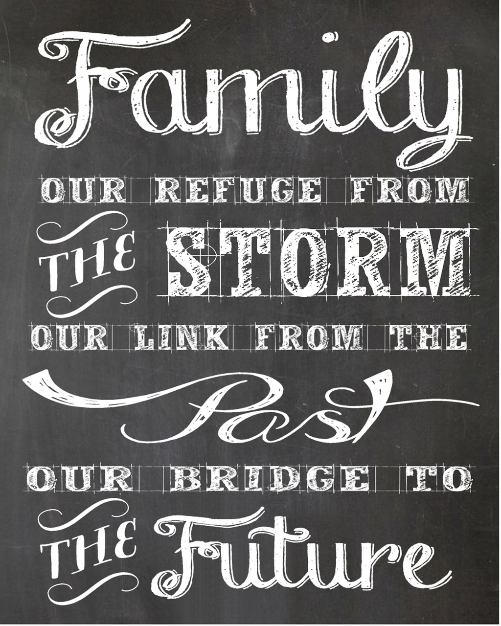 message family calligraphy free photo