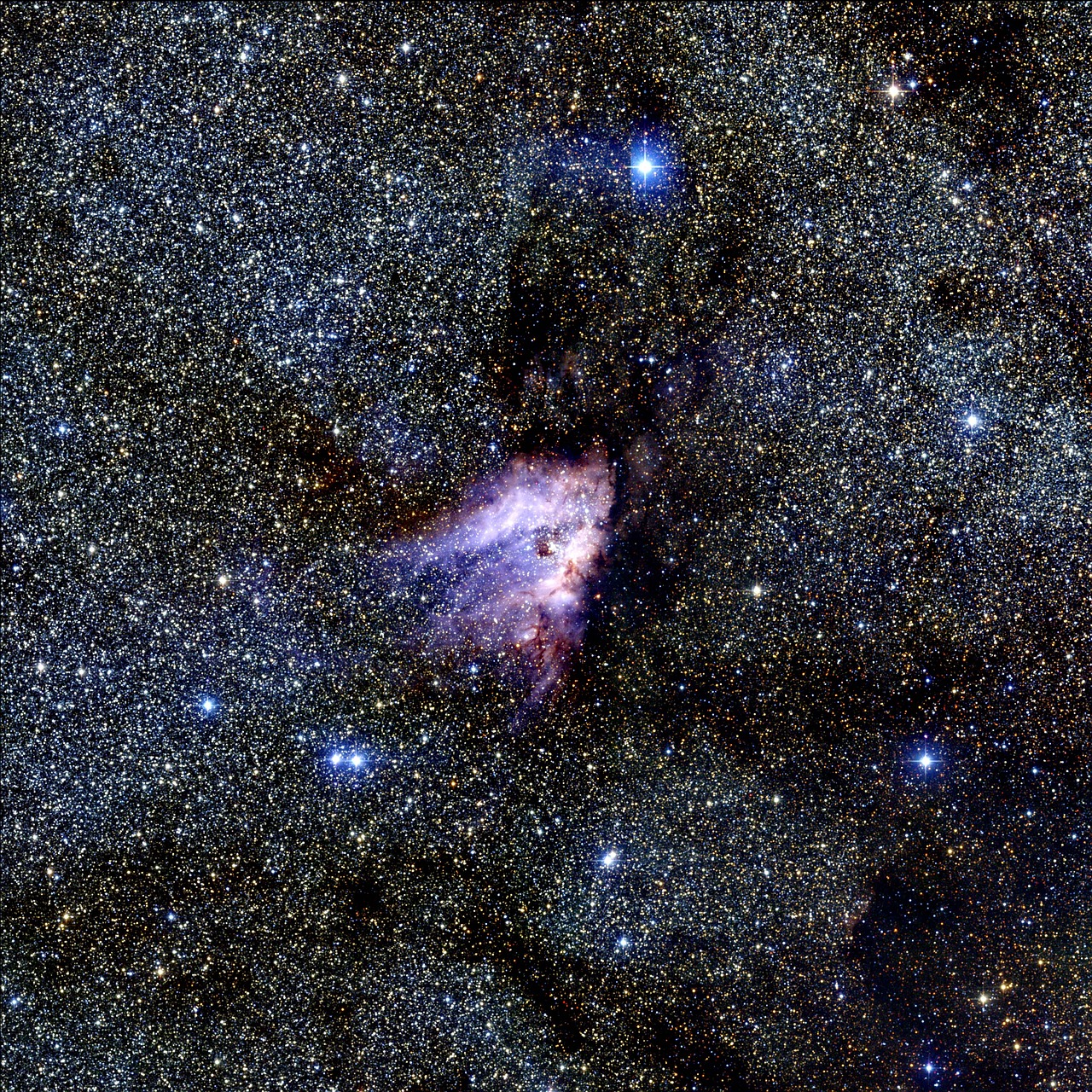 messier 17 nebula space free photo