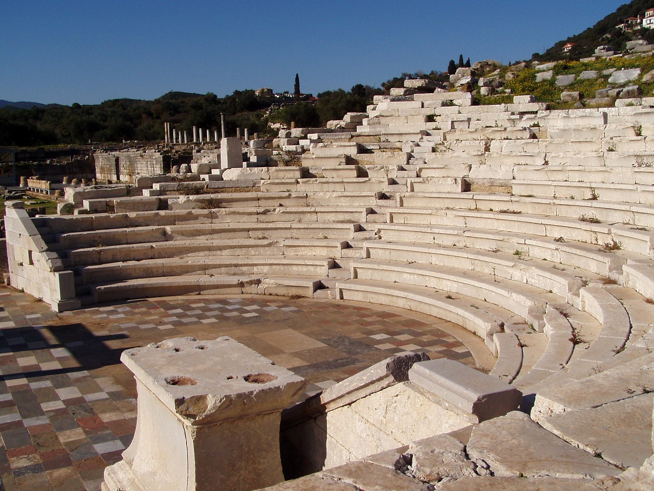 messini theatre greek free photo