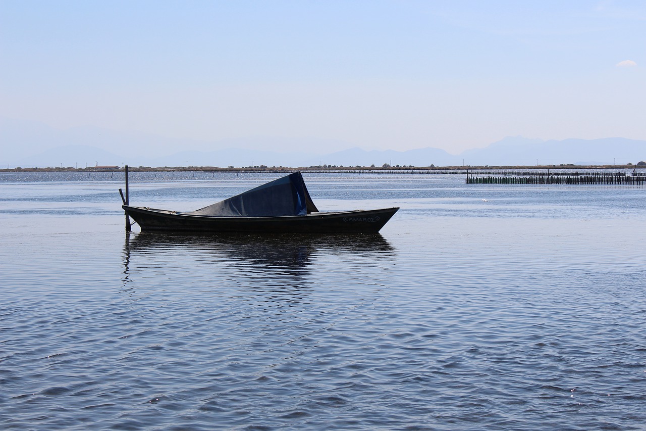 messolonghi  greece  fishing boat free photo