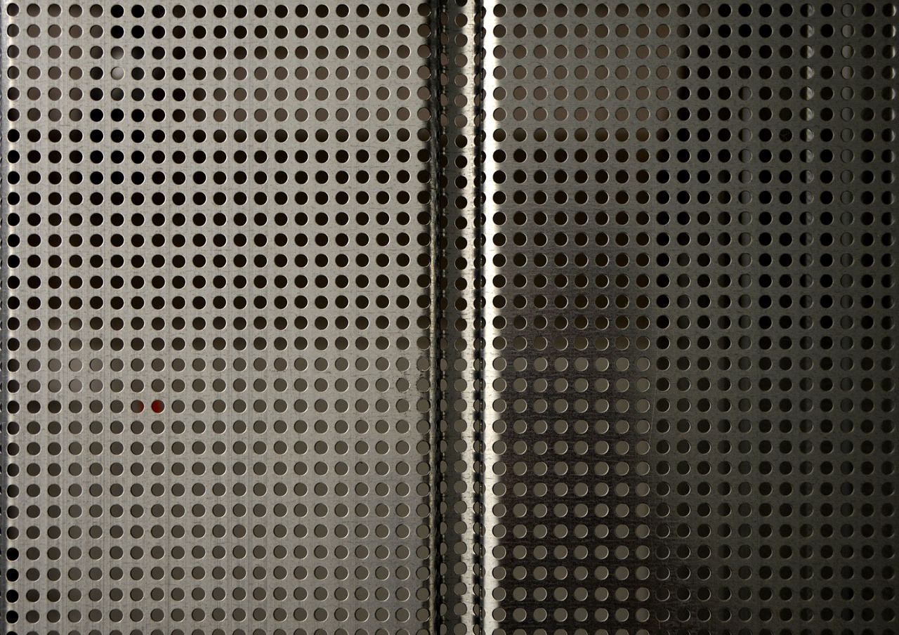 metal perforated sheet texture free photo