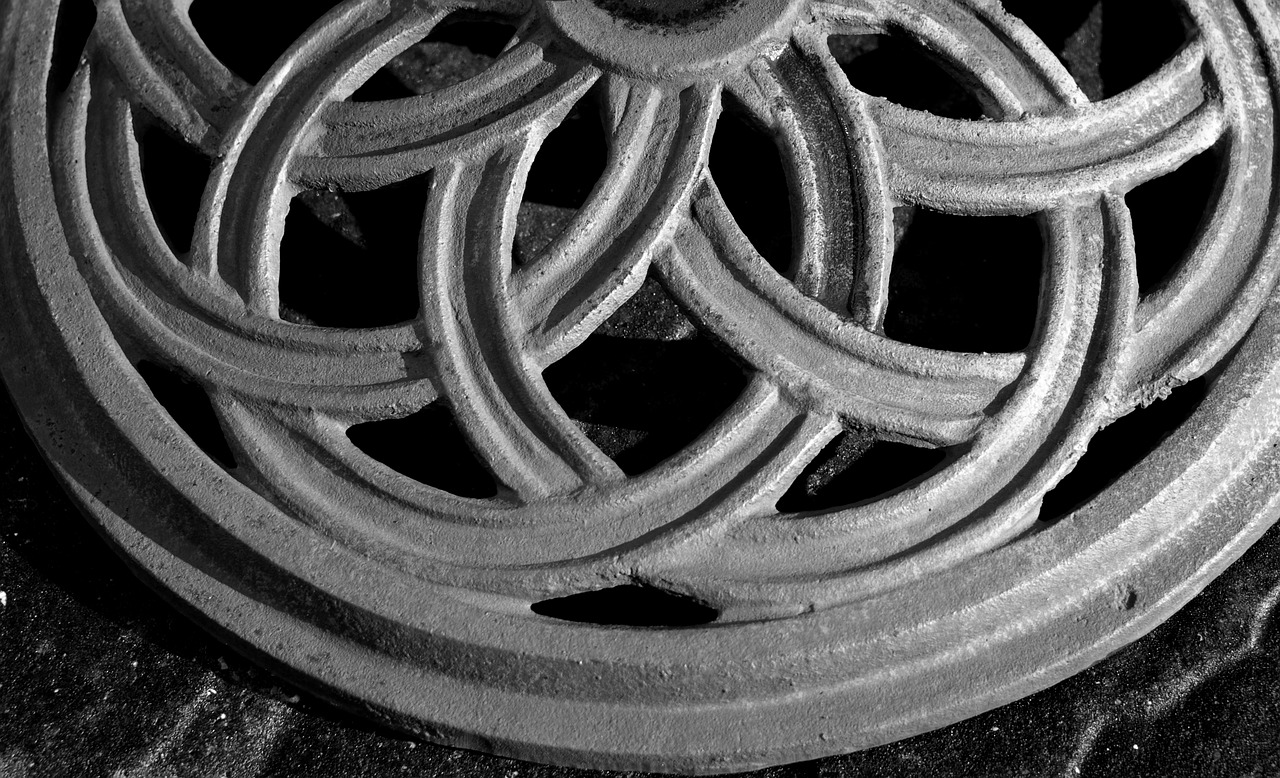metal pattern grey free photo