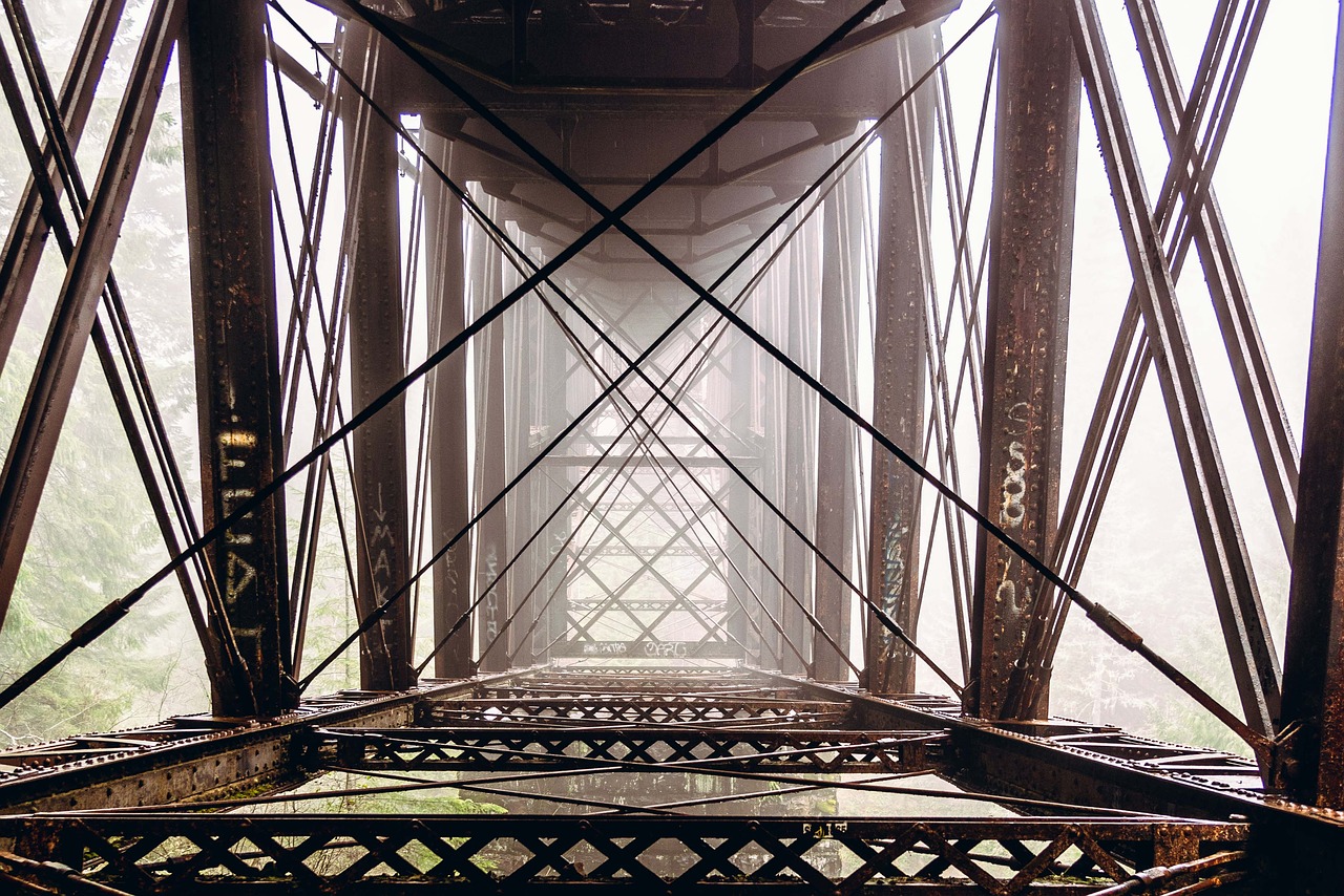 metal  bridge  architecture free photo