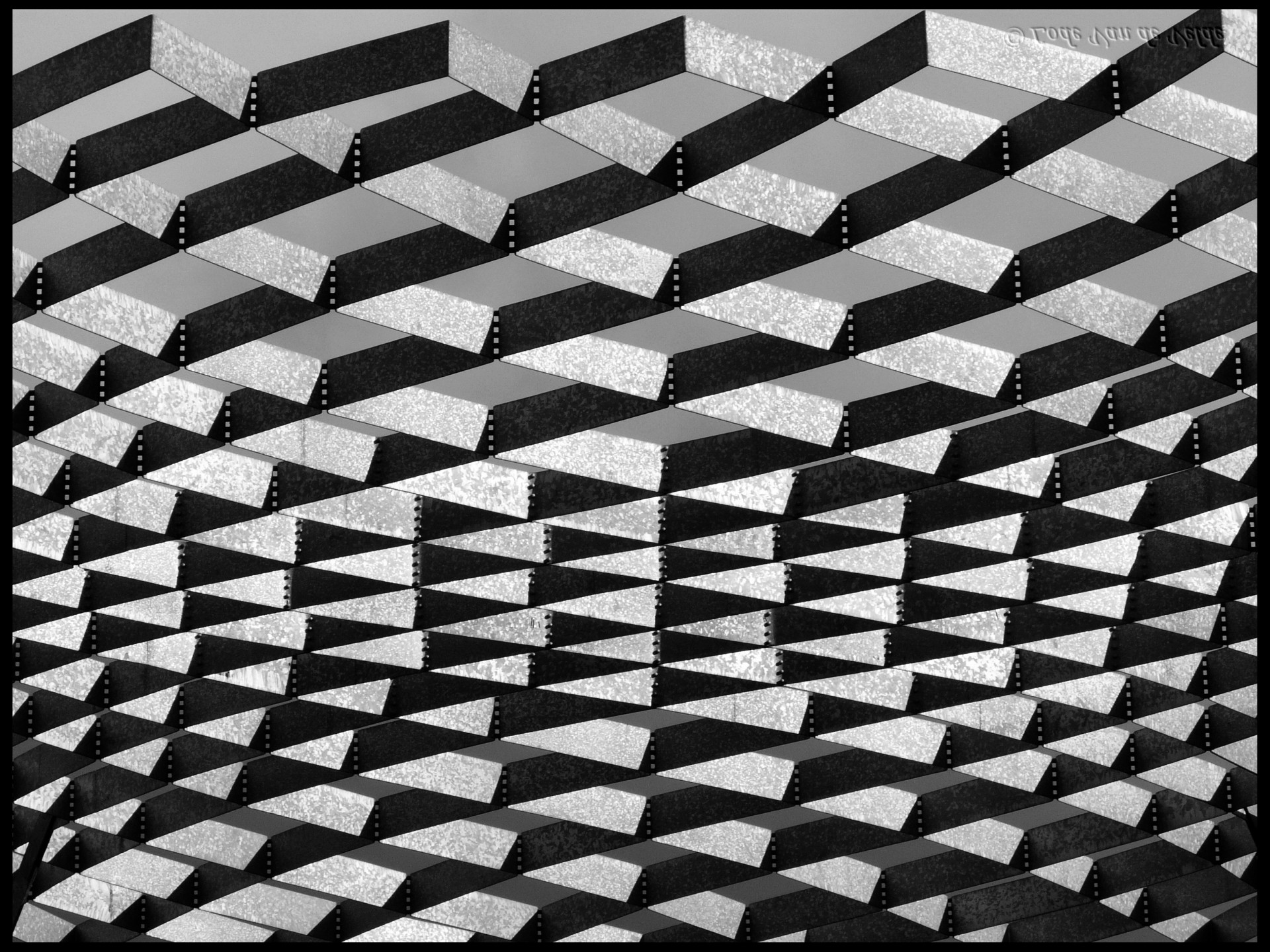 metal framework abstract black&white free photo