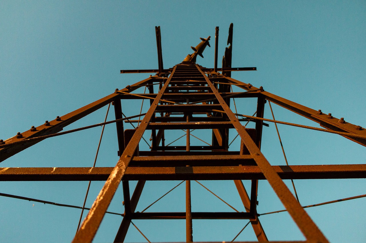 metal frame pinwheel stairs free photo