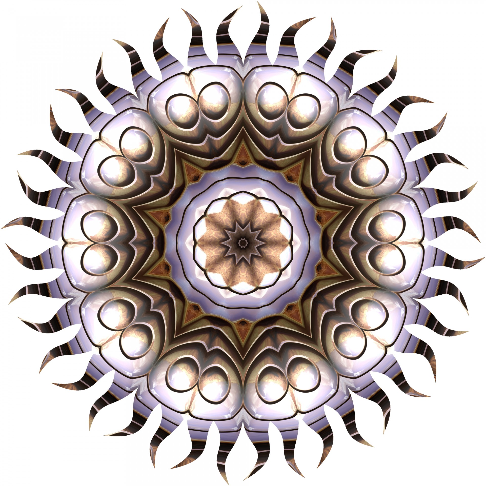metal kaleidoscope abstract free photo