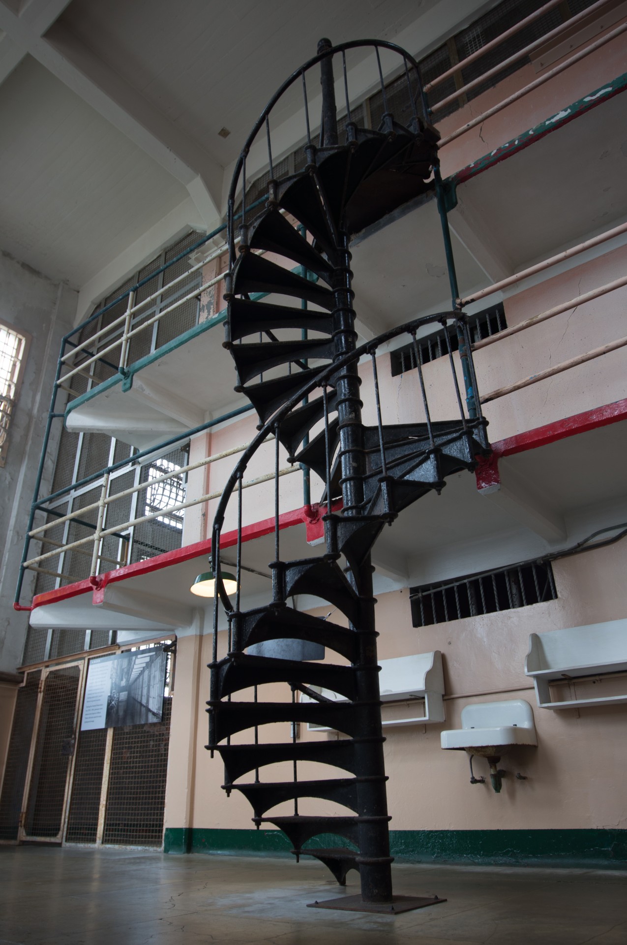 metal spiral stair free photo