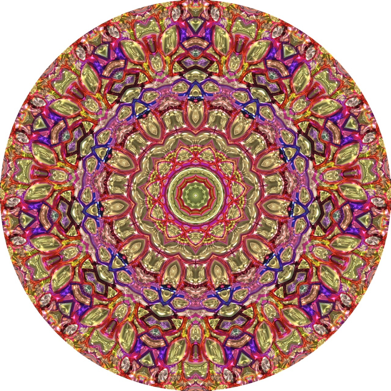 metallic mandala circle texture free photo