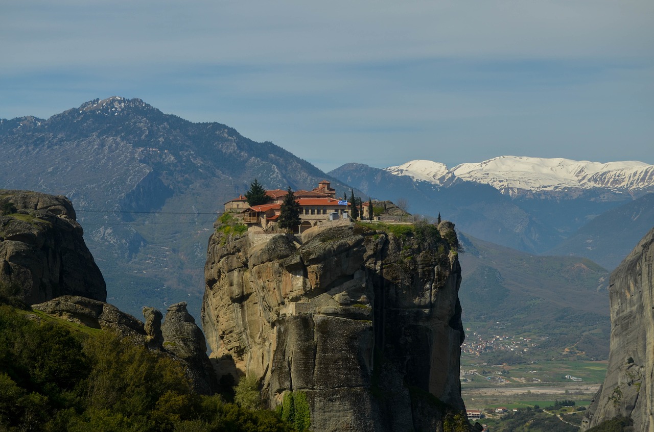 meteor greece monastery free photo