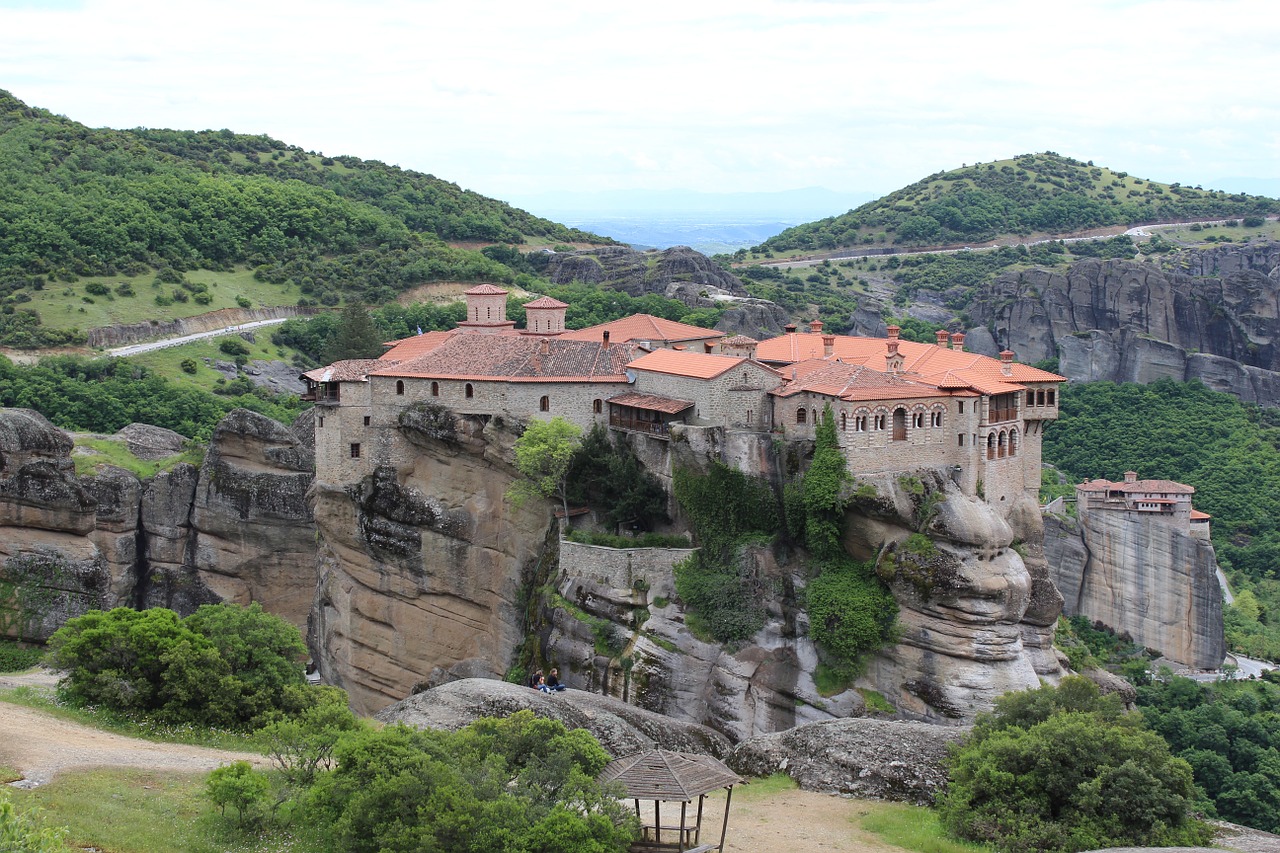 meteora monastery greece free photo