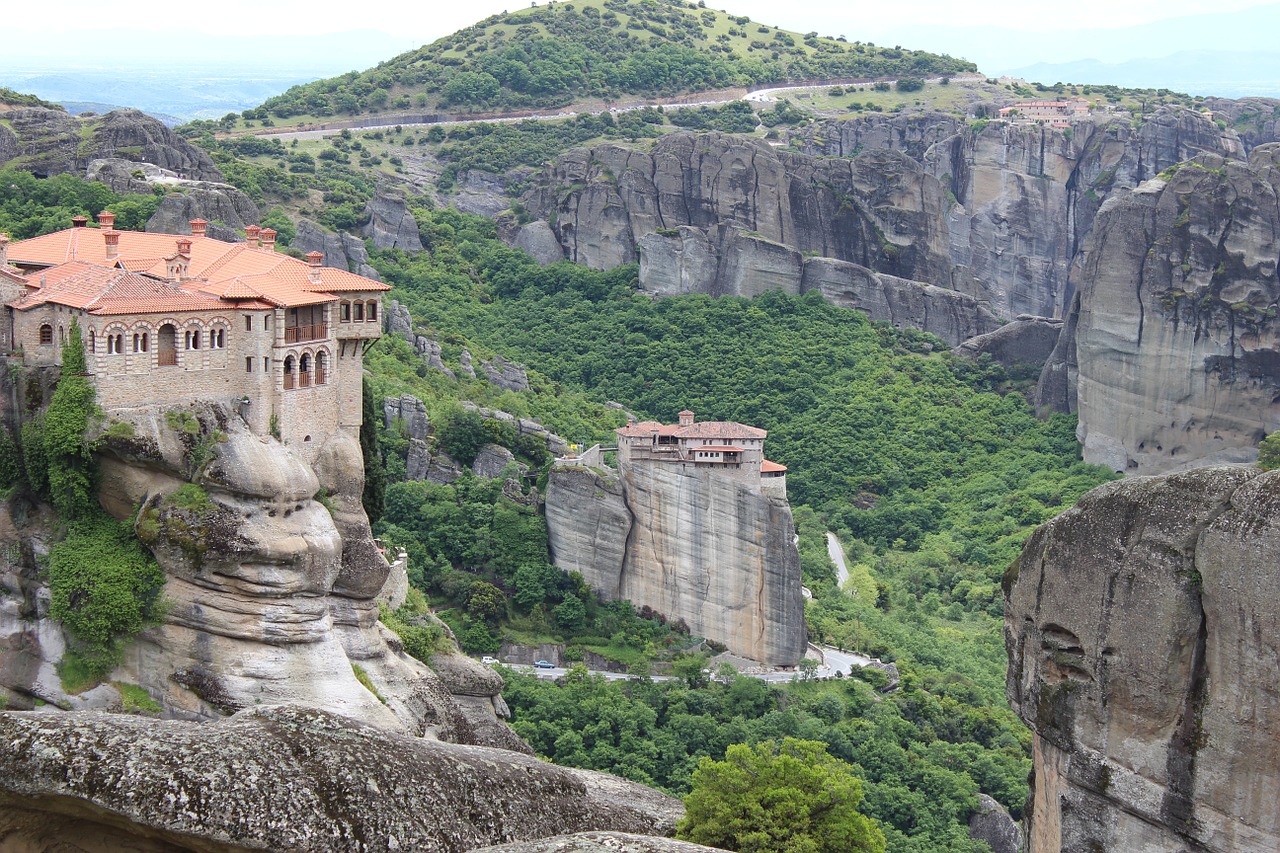 meteora monastery greece free photo