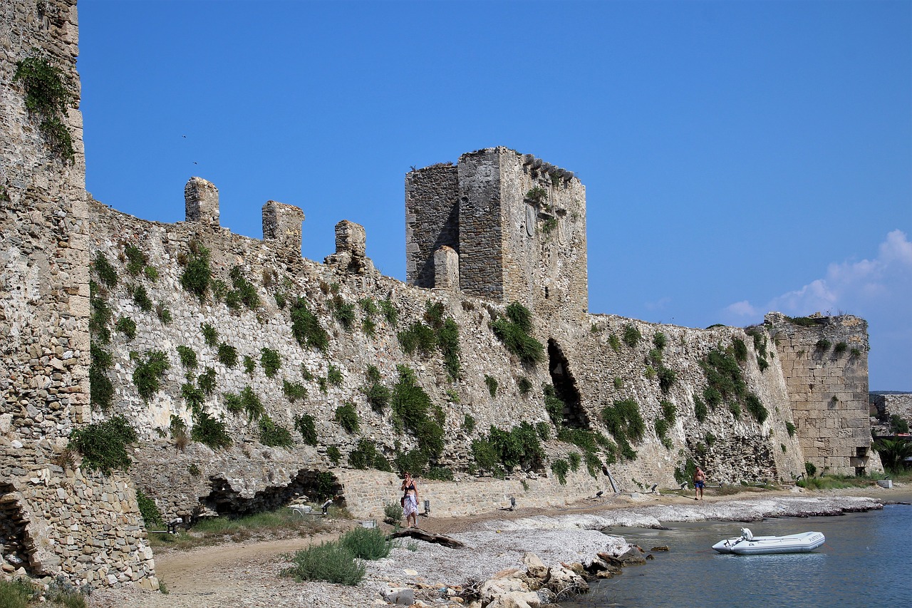 methoni  greece  castle free photo