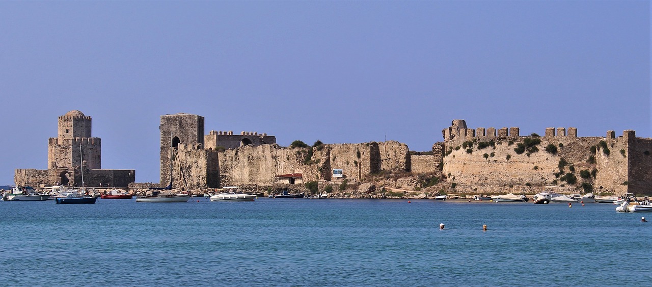 methoni  castle  greece free photo
