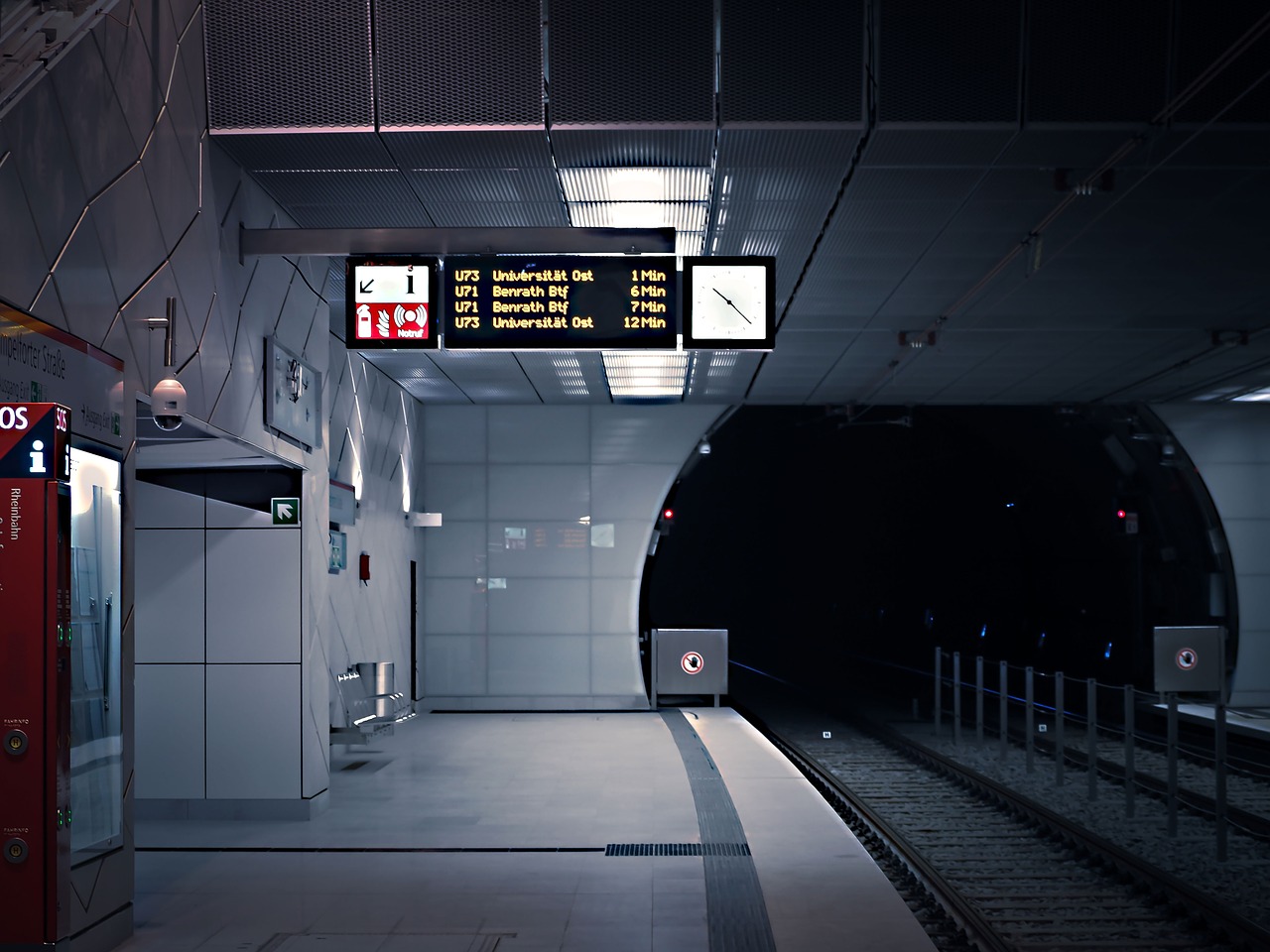 metro railway station platform free photo