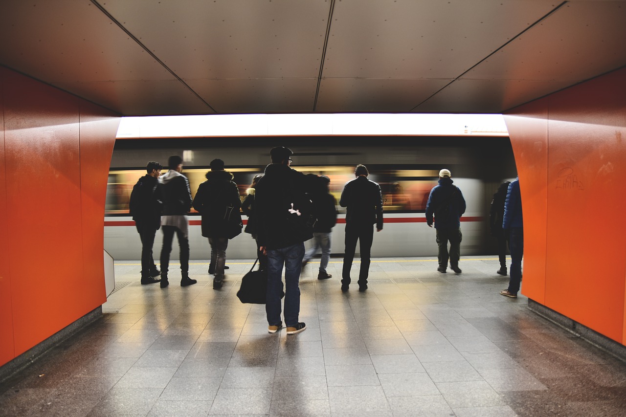 metro people public transportation free photo