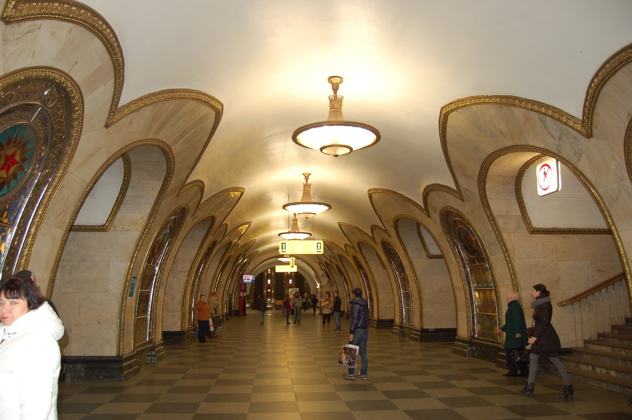 metro train station russia free photo