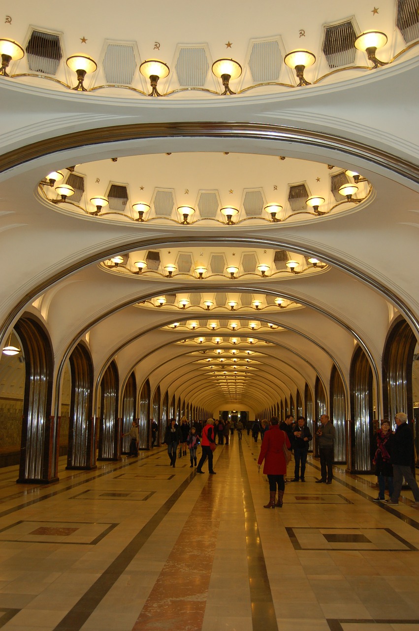 metro train station russia free photo