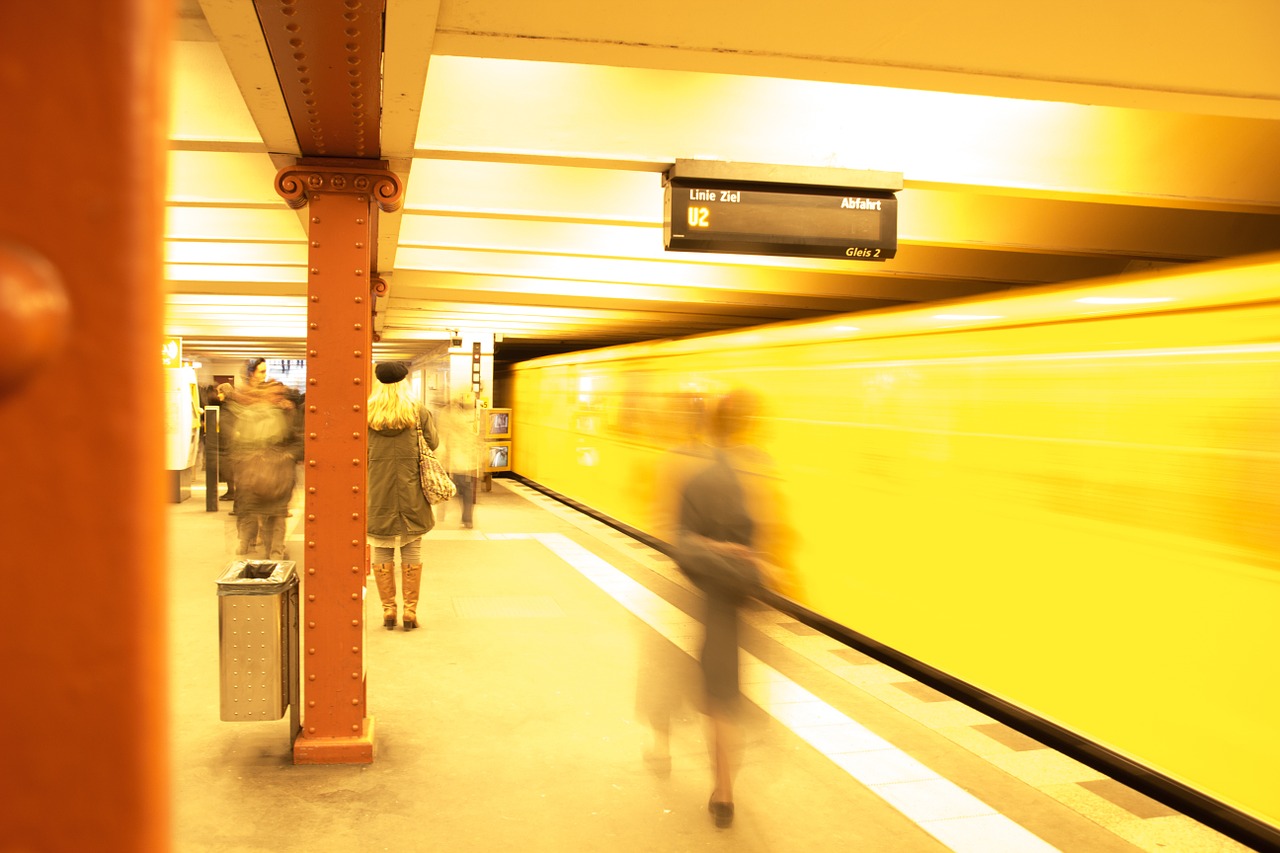 metro railway station berlin free photo