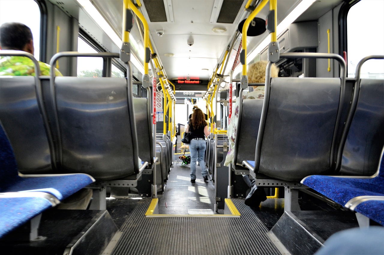 metro bus houston texas interior free photo