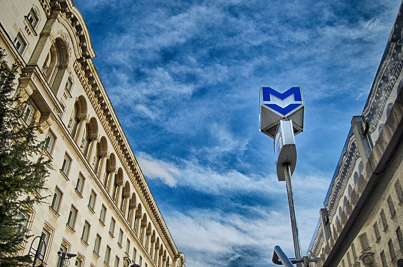 metro sign sofia bulgaria free photo