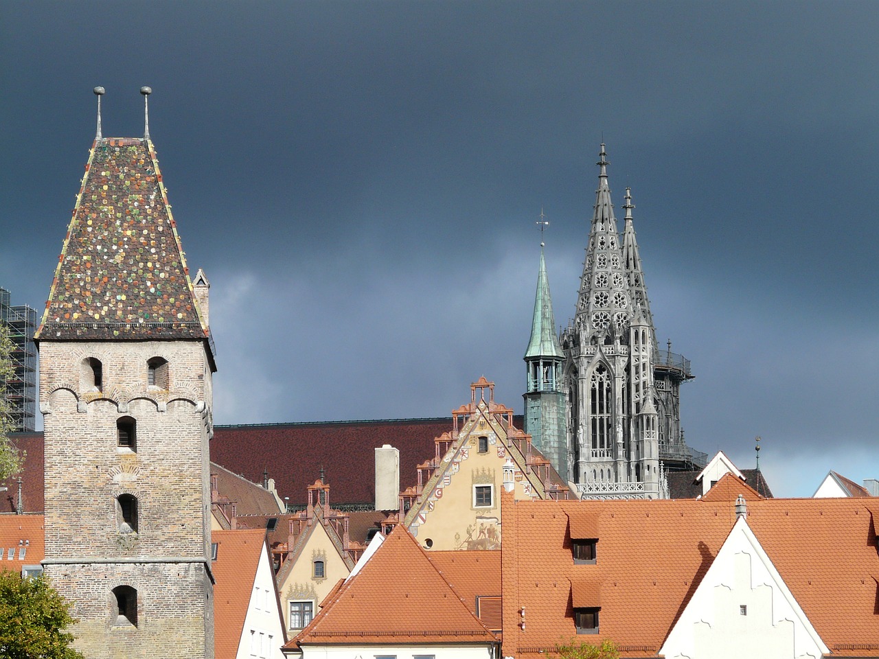 metzgerturm ulm city view free photo