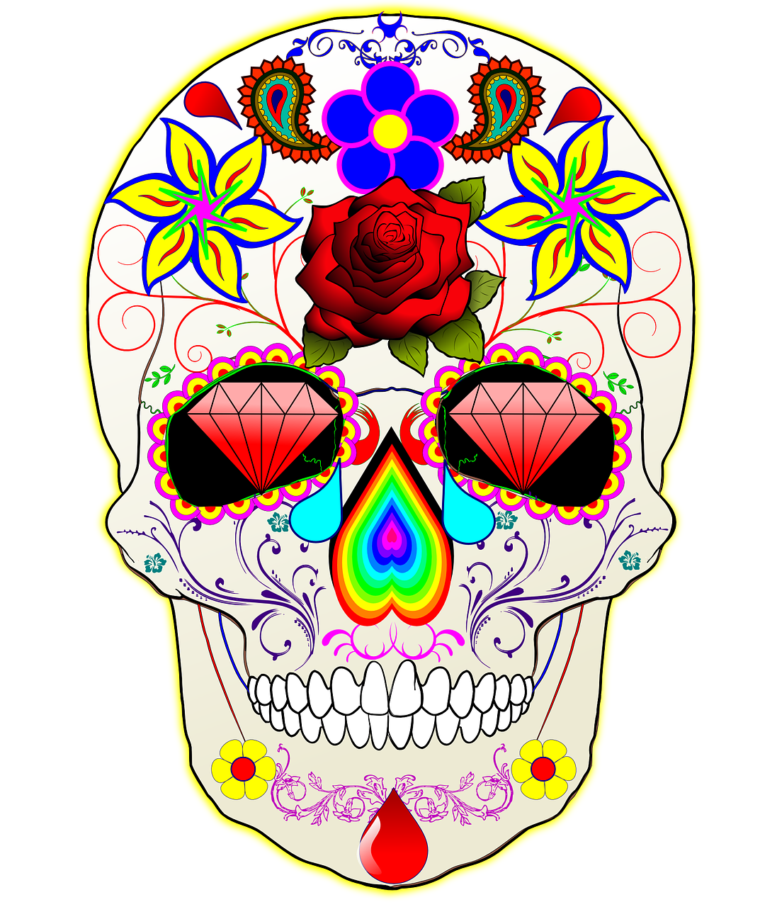mexican sugar skull free photo