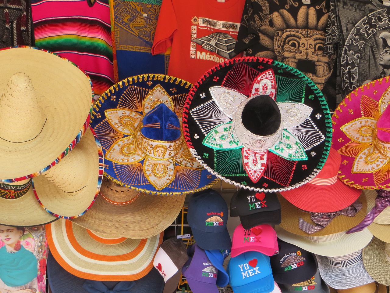 mexico trade stalls free photo