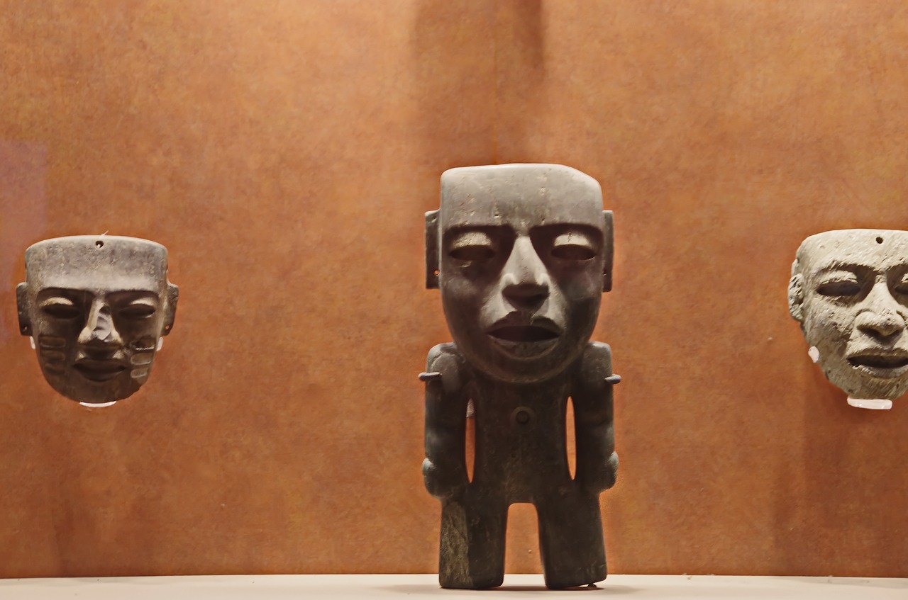 mexico anthropological museum statue free photo