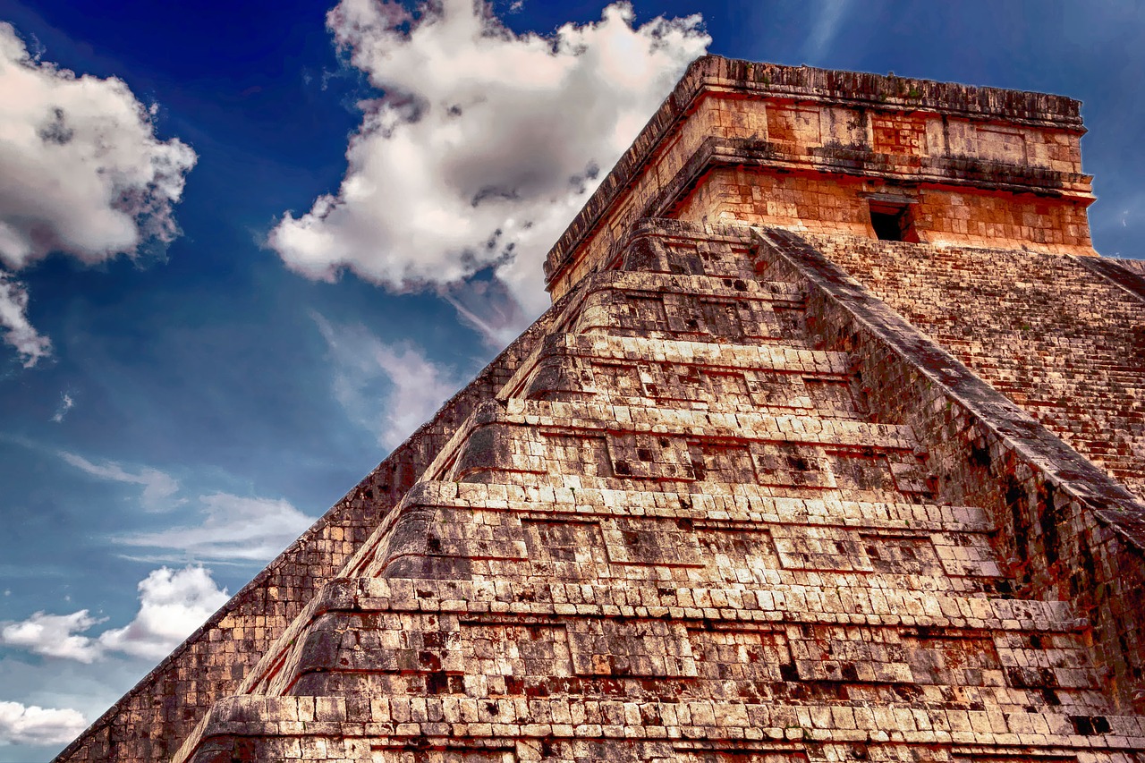 mexico pyramid ancient free photo