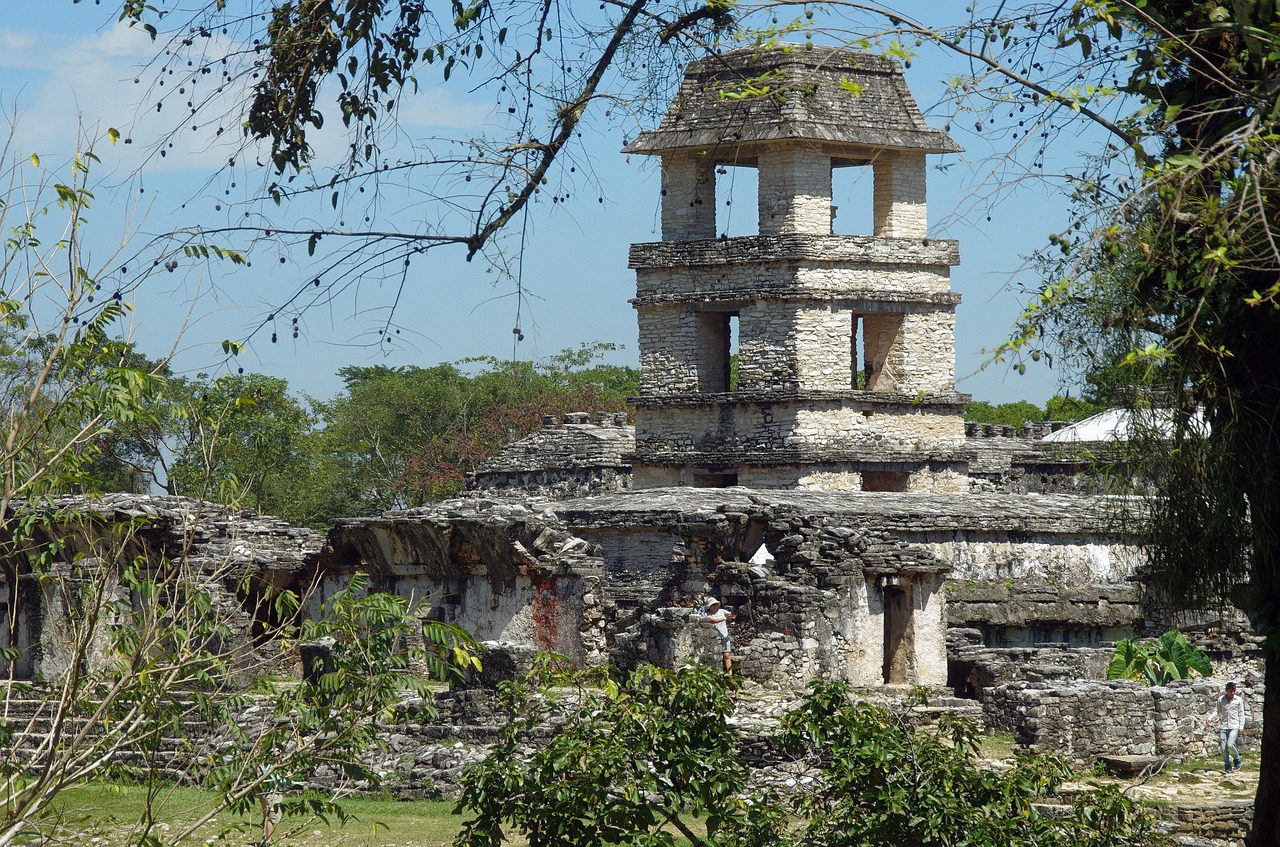mexico  palenque  ruins free photo