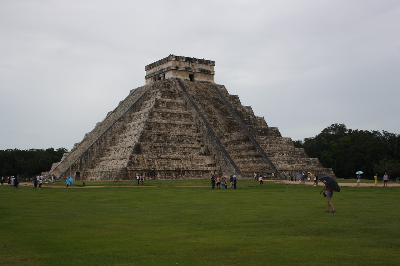 mexico  chichen itza  pyramids free photo