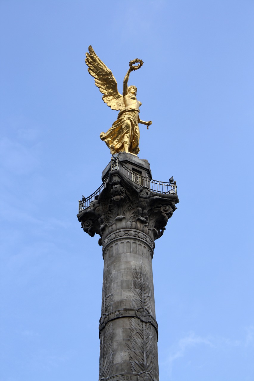 mexico  sky  angel of independence free photo