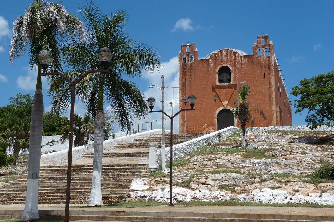 mexico yucatan church free photo