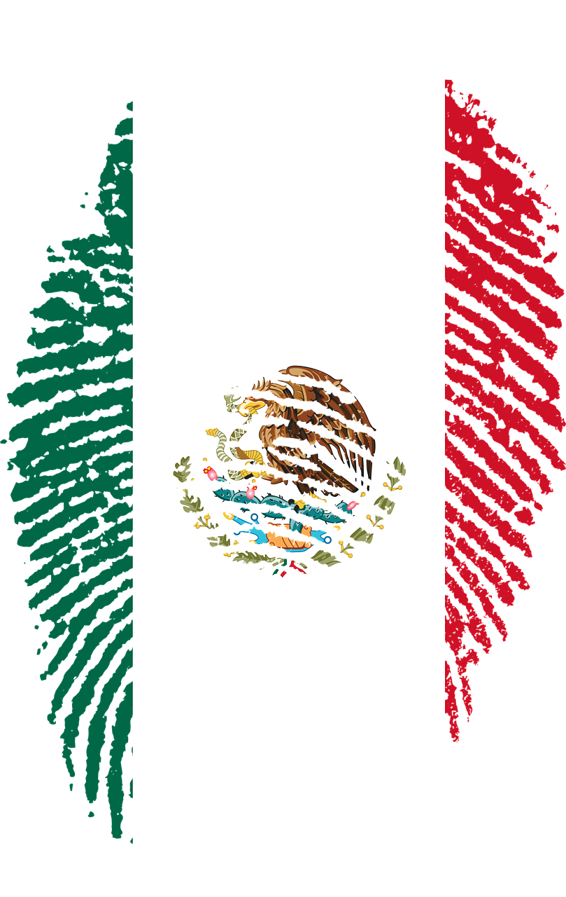 mexico flag fingerprint free photo