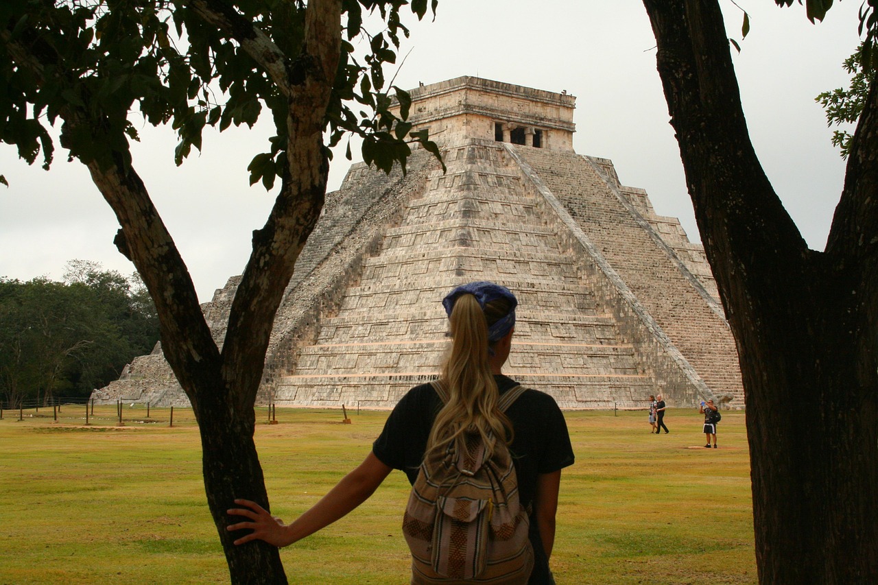 mexico mayan pyramid mayan culture free photo