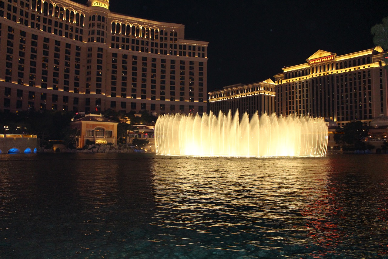 mgm grand las vegas fountain free photo