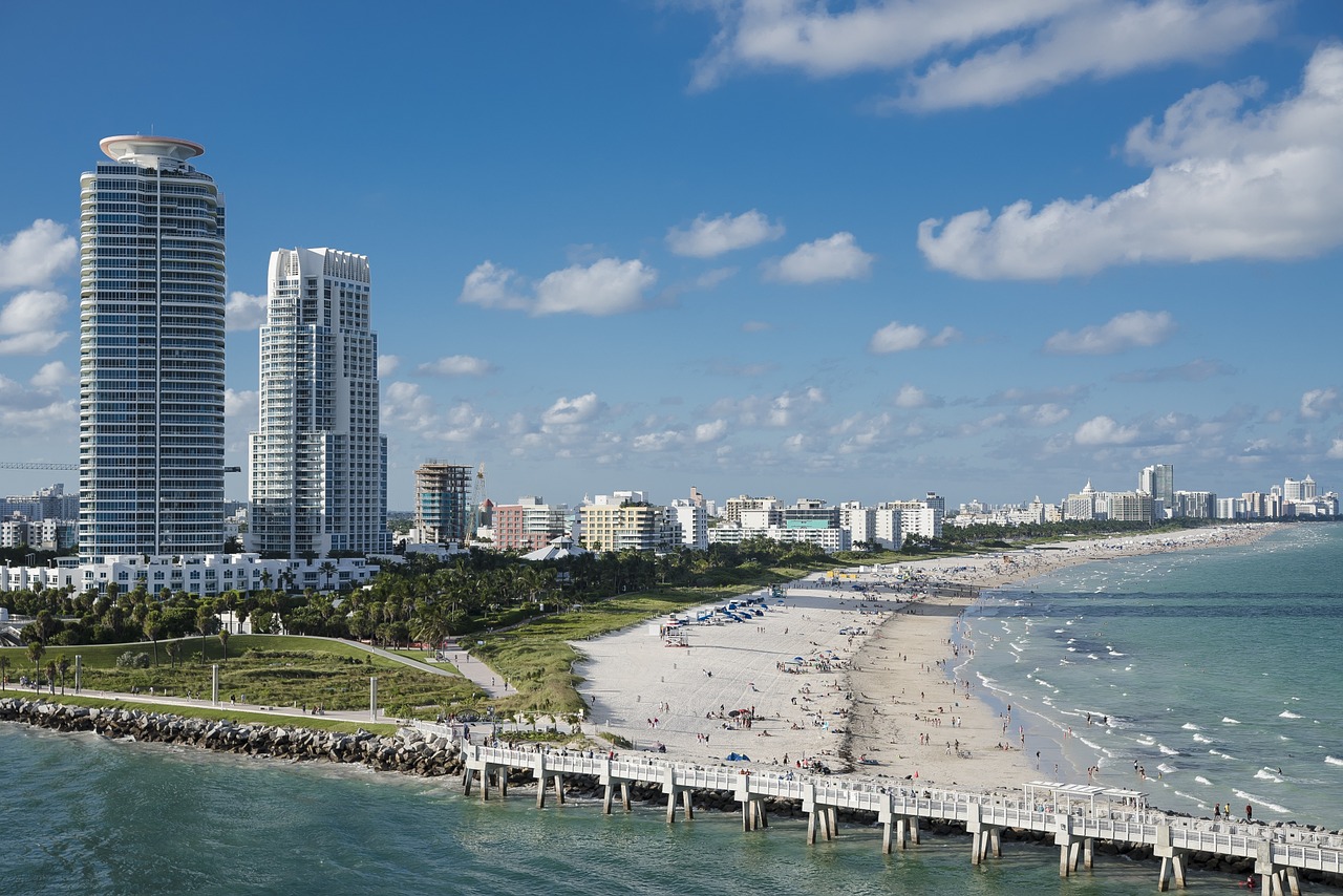 miami beach water free photo