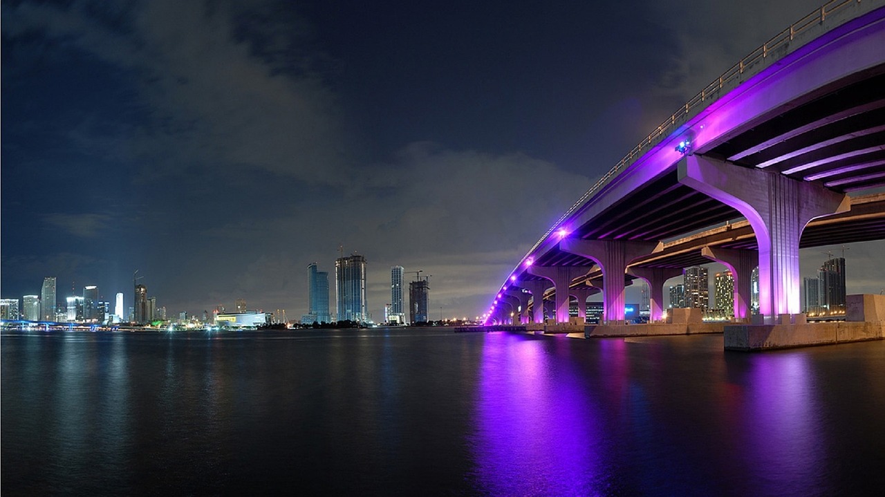 miami skyline downtown free photo