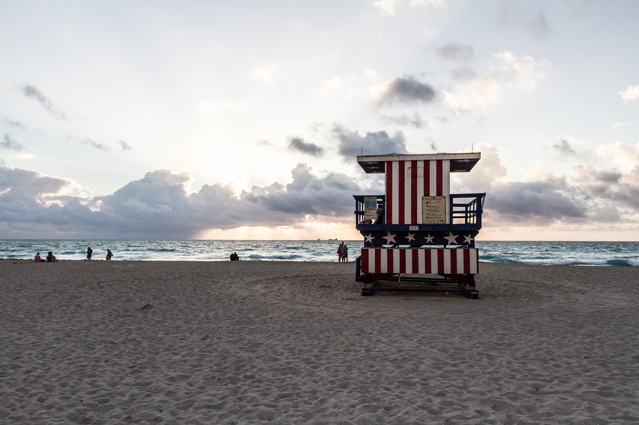 miami  america  beach free photo