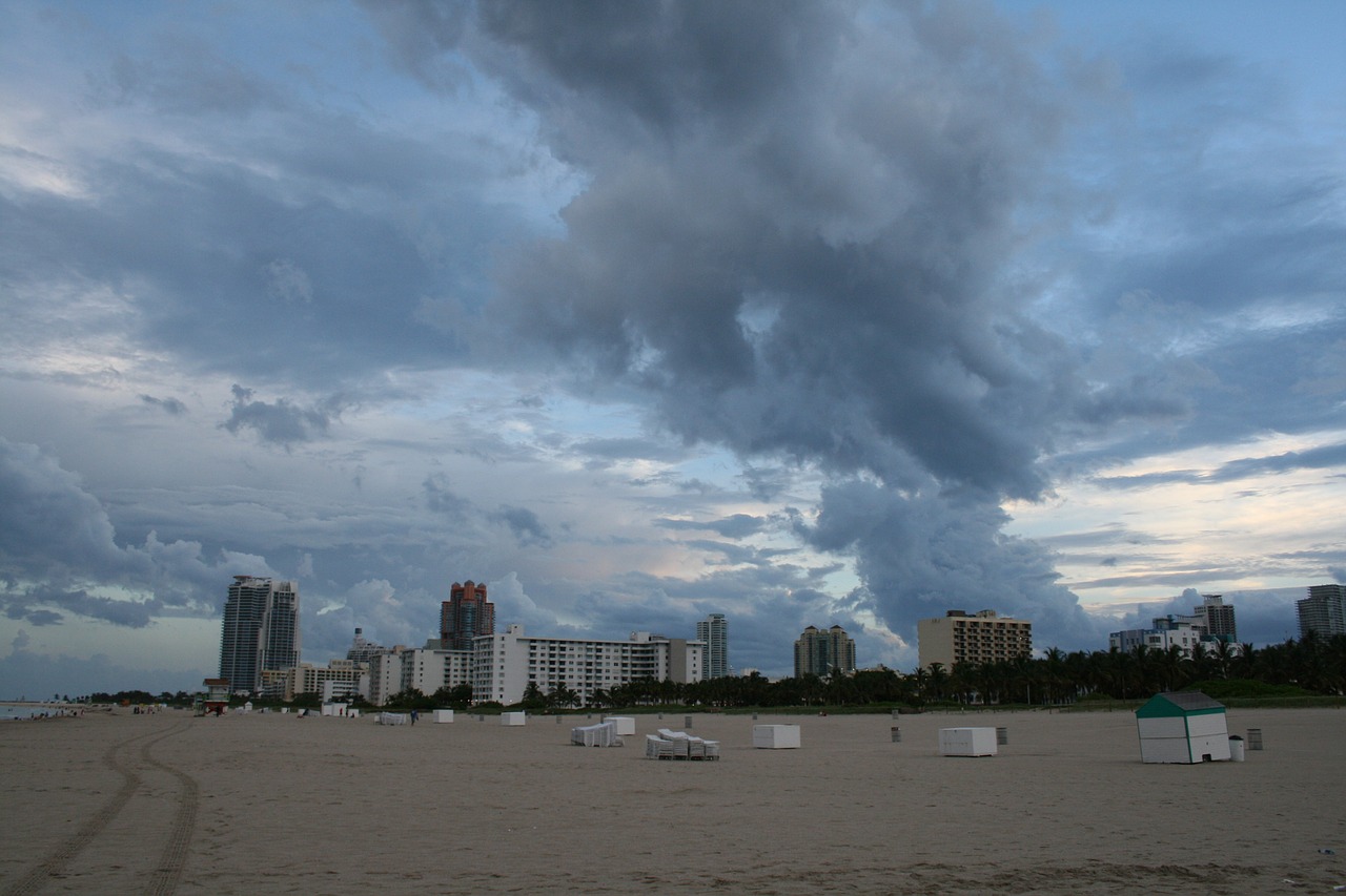 miami beach skyline free photo