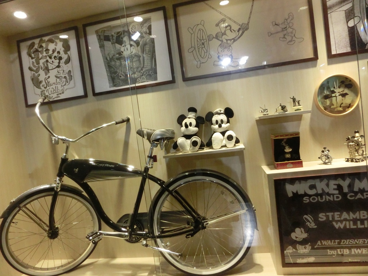 mickey exhibition bicycle free photo