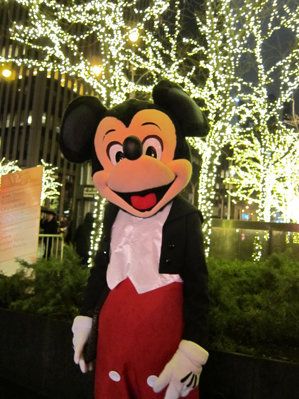 mickey mouse new york city christmas in nyc free photo