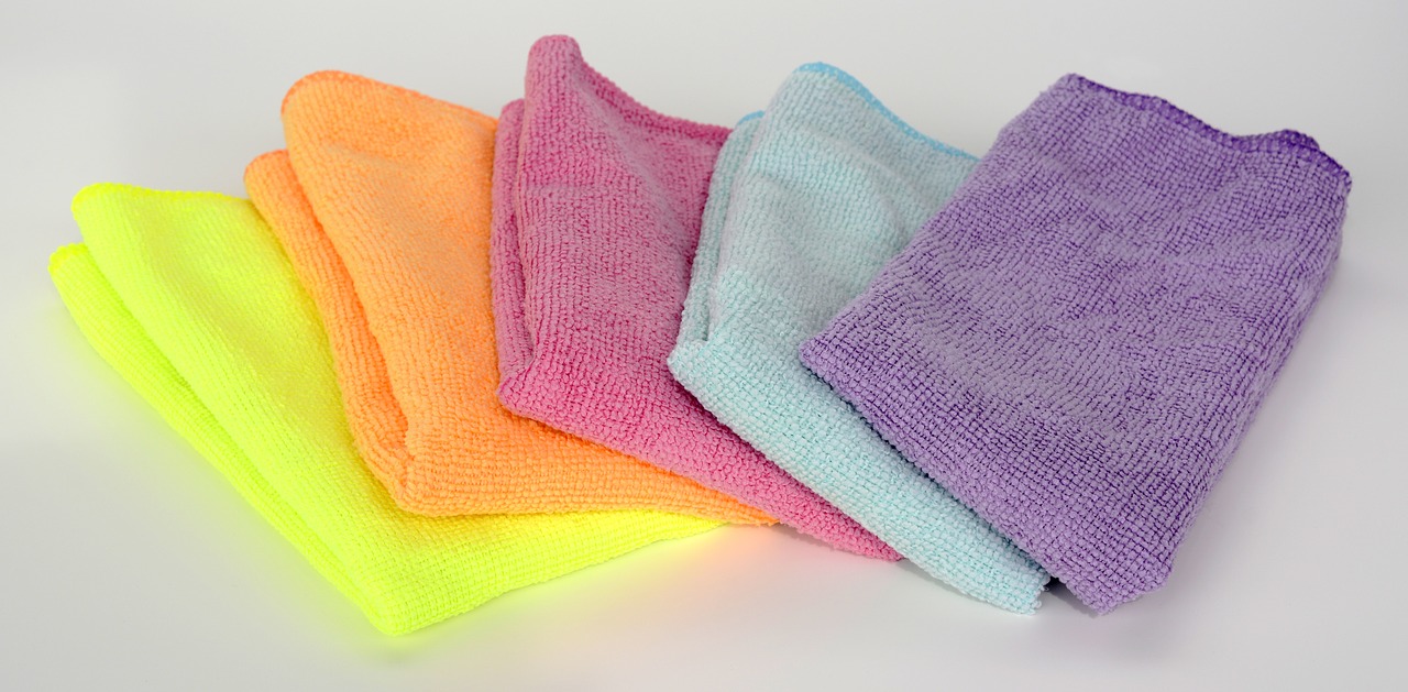 micro-fiber cloth clean cleaning rags free photo
