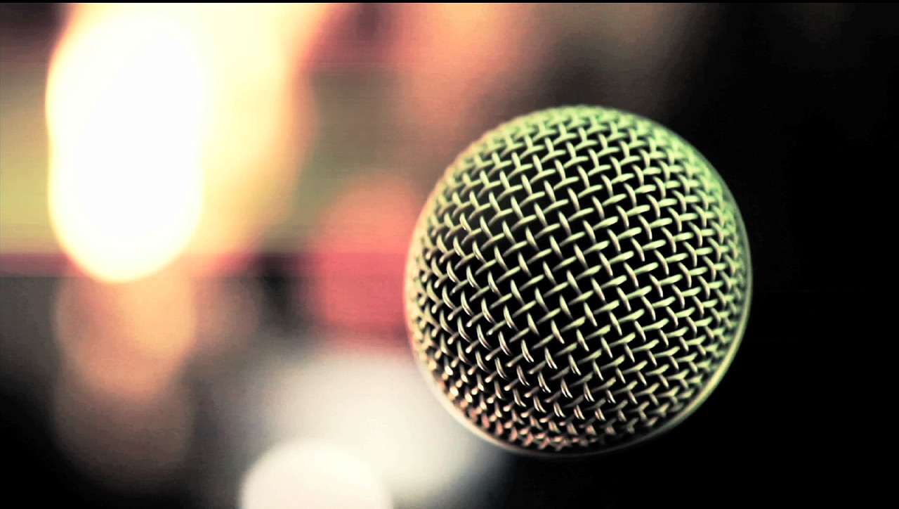 microphone blur background free photo